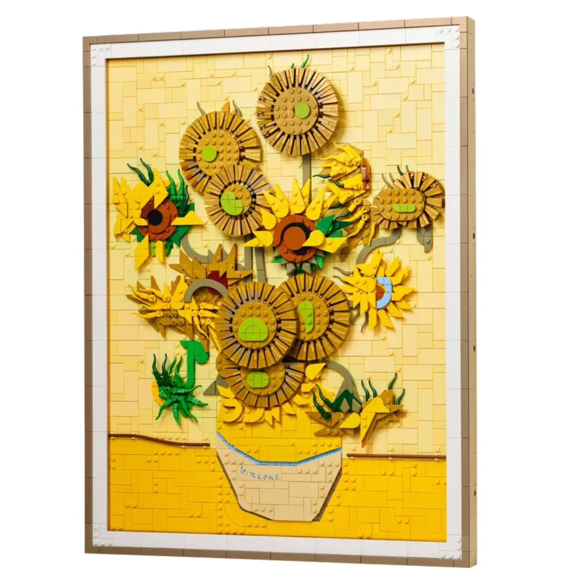 Brico Arte - Girassois de Van Gogh 2615 peças estilo LEGO | Blocos de Montar