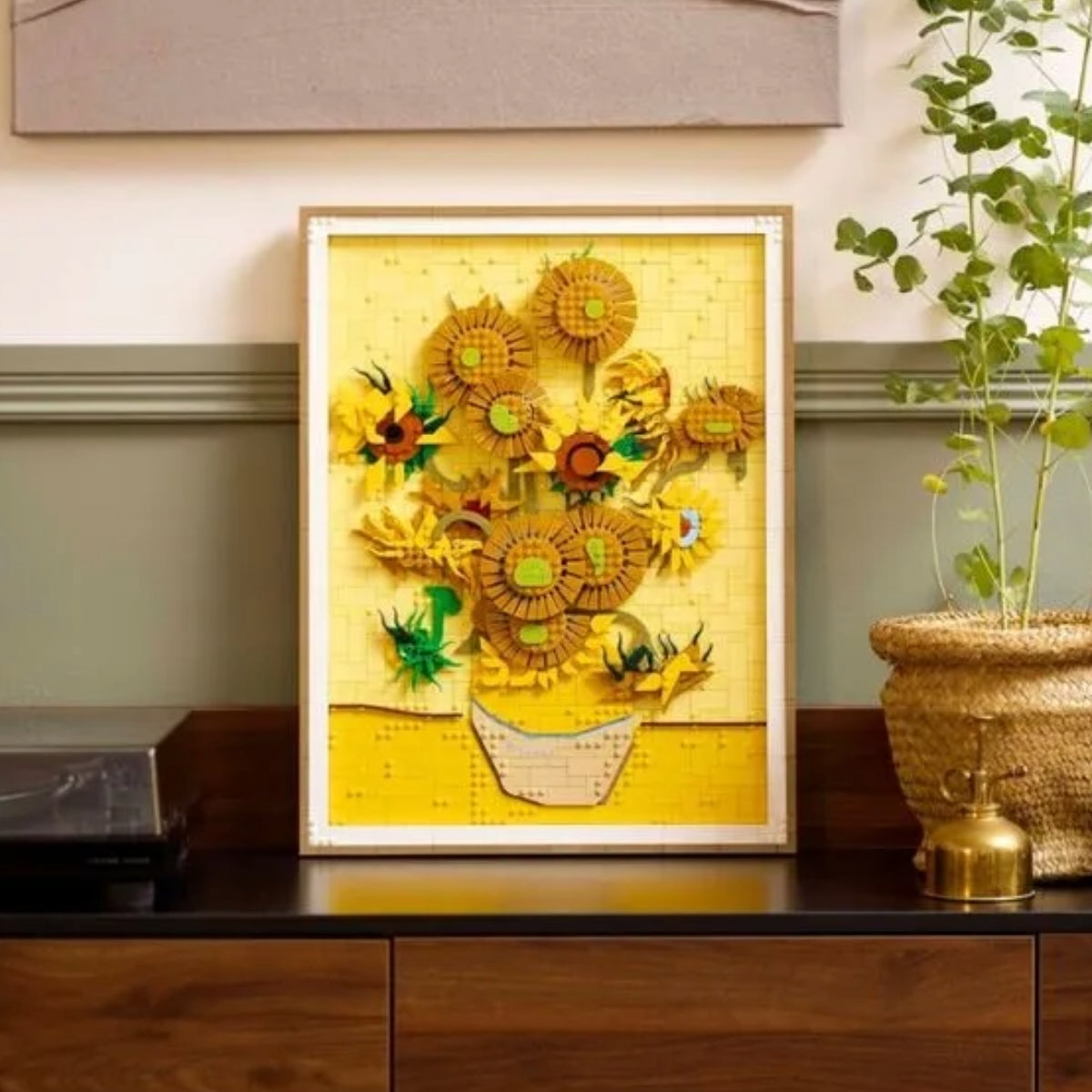 Brico Arte - Girassois de Van Gogh 2615 peças estilo LEGO | Blocos de Montar