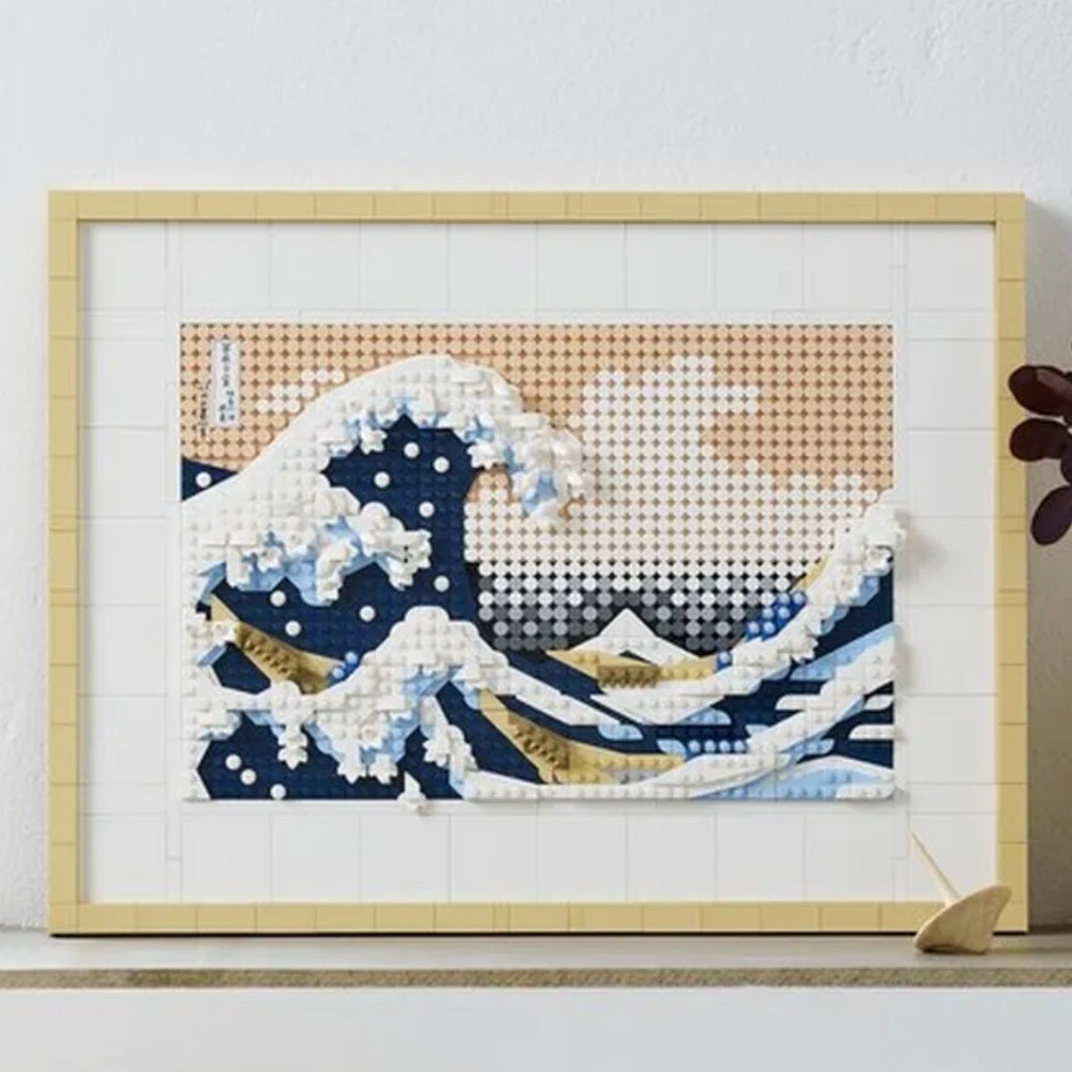 Brico Artes - A grande onda de Kanagawa 1810 peças estilo LEGO | Blocos de Montar