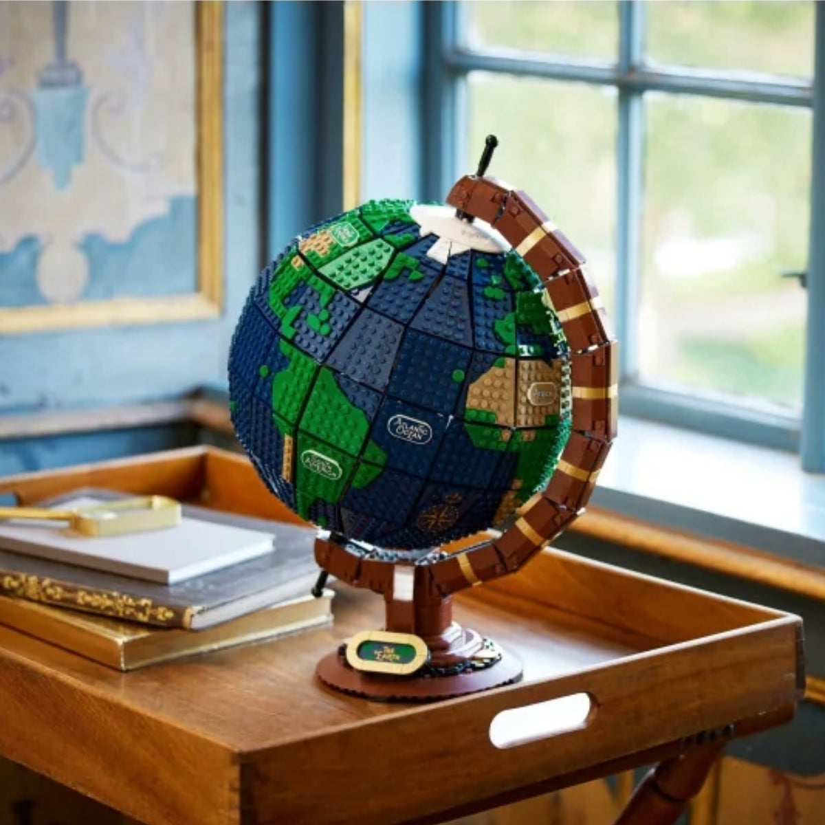 Brico Artes - Globo terrestre 2585 peças estilo LEGO | Blocos de Montar