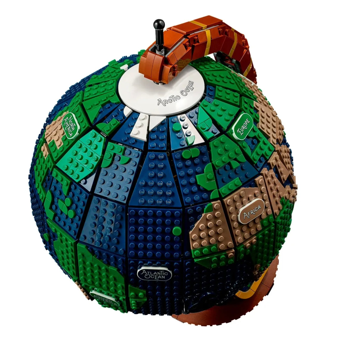 Brico Artes - Globo terrestre 2585 peças estilo LEGO | Blocos de Montar
